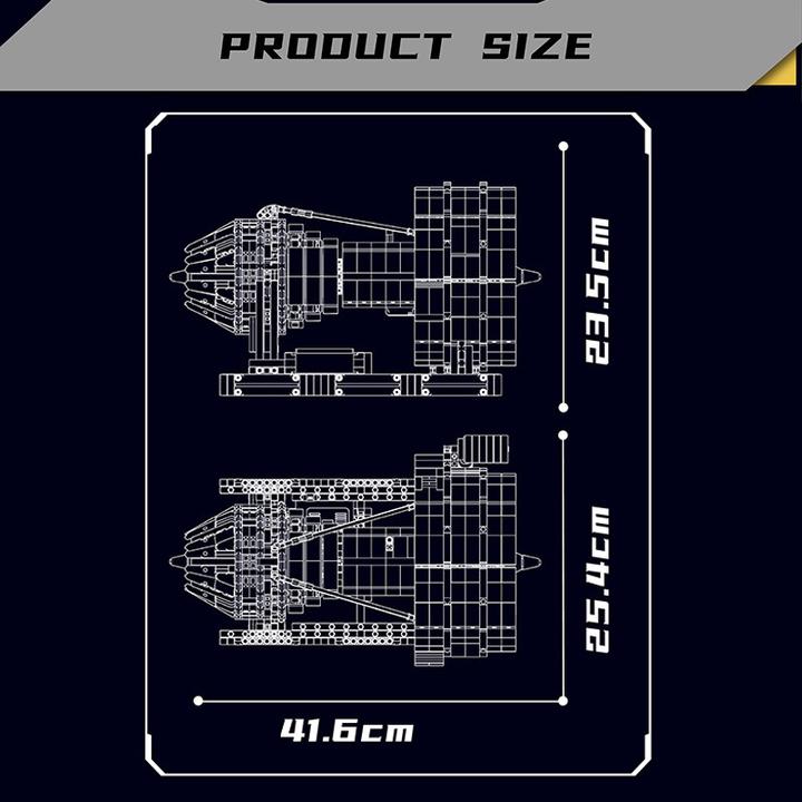 Actual product image Mould King Aeroplane Turbine