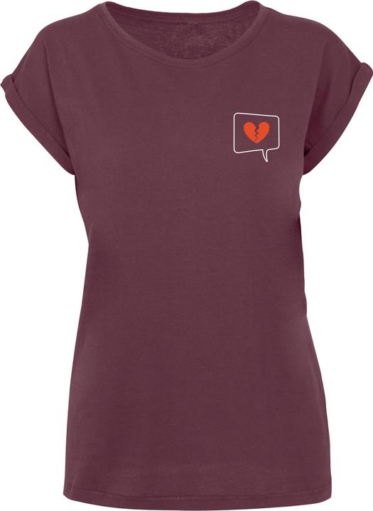 Actual product image Merchcode Ladies Heartbreak X Extended Shoulder Tee - 111573 (L)