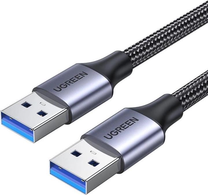 Ugreen USB3.0 cable Male USB-A to Male USB-A 2A, 0.5m (black) (0.50 m, USB 3.0)