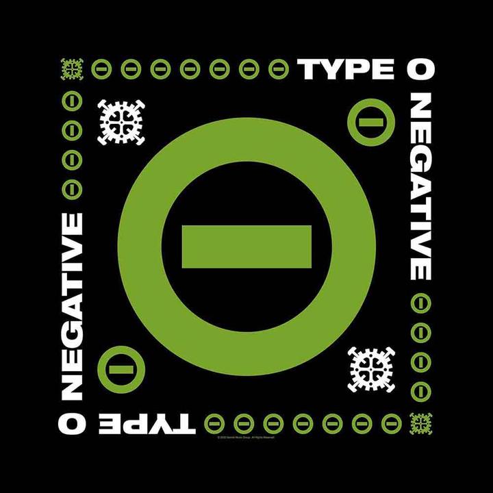 Actual product image Type O Negative Unisex Adult Negative Symbol Bandana