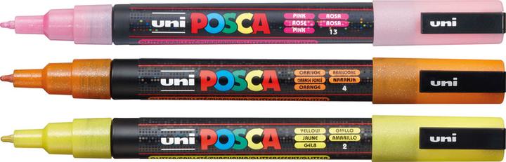 Produktbild Posca Fine Marker PC-3M (Glitter Gelb, 1.30 mm, 1 x)