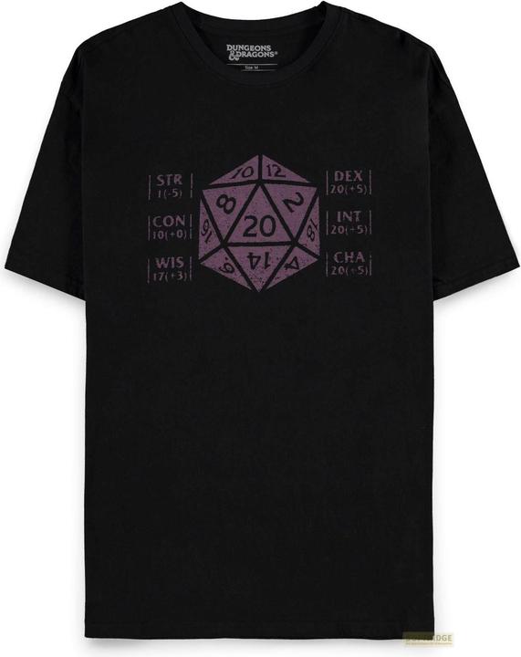 Actual product image Difuzed Dungeons & Dragons T-Shirt (XL) Man: Logo Short Sleeved (XL)