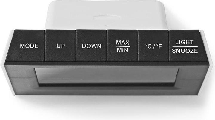 Image du produit Nedis Station météo horloge display couleur. Réveil Hygrom 1Capteur extérieur sw-ws WEST404BK