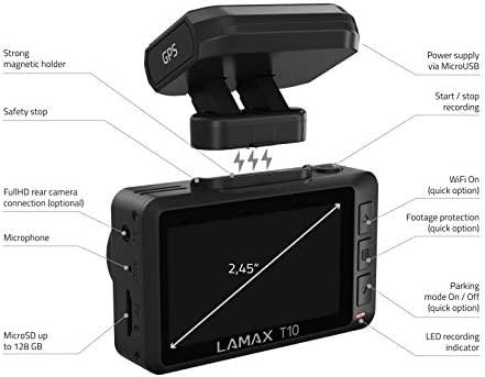 Actual product image Lamax T10 (GPS receiver, Accelerometer, Wi-Fi, Rechargeable battery, UHD 4K)