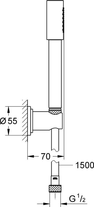 Actual product image Grohe Hand shower set Sena 28348000 incl. shower hose 150 cm chrome (9 l/min)