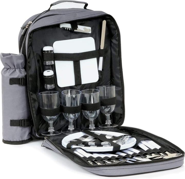 CampFeuer Picknick Rucksack für 4 Personen