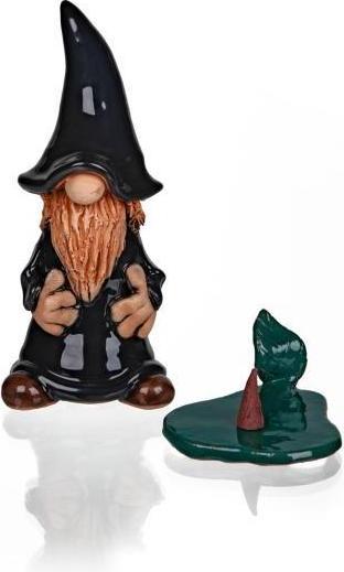 Immagine prodotto Crottendorfer 3703 - Figurina bruciatore d'incenso in ceramica Imp nero, 18 cm