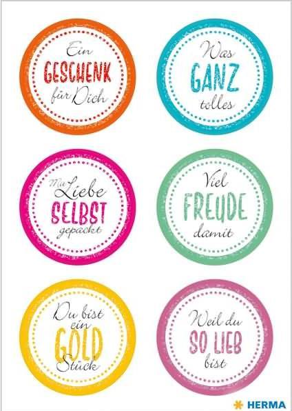 Produktbild HERMA Sticker Sprüche