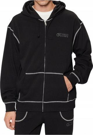 Immagine prodotto Guess Herren F-Zip Hoodie Sweatshirt Schwarz (M)