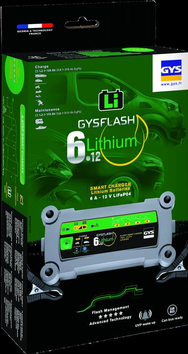 Image du produit GYS Gysflash 6.12 029729 Chargeur automatique 12 V 6 A