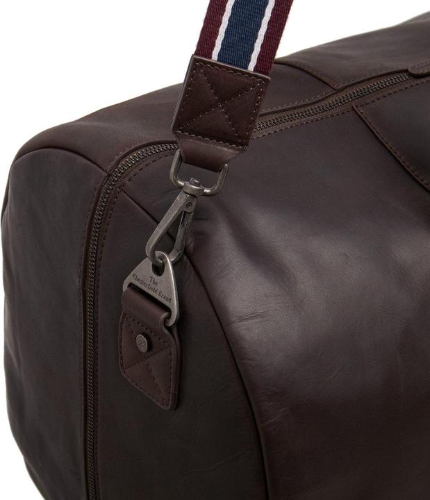 Produktbild The Vegan Cow Chesterfield Brand Leren Weekendtas Bruin Hudson (51.20 l)