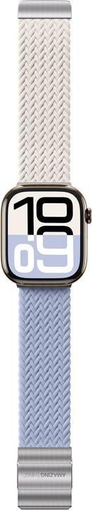 Image du produit Amazingthing 2er-Set Blend Band für Apple Watch 45/46/49 mm – Space Blue/Stellar (Acier inoxydable, Nylon)