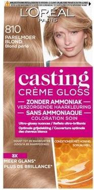 Actual product image L'Oréal Paris L'Oreal Paris Casting Creme Gloss Pearl Blonde 810 - Semi-Permanent Hair Color Without Ammonia 100 M (810)