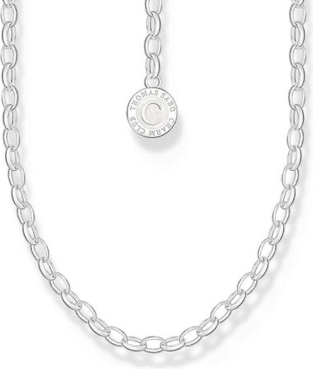 Thomas Sabo Member Charm Halskette mit Charmista Coin Silber (Emaille, 925er Silber, 45 cm)