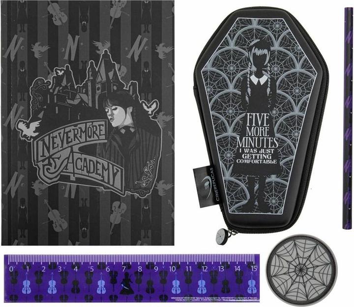 Actual product image Cinereplicas Wednesday: Coffin stationery set