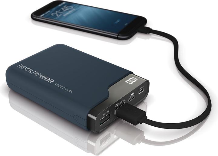 Image du produit RealPower PB-10000 (10000 mAh, 18 W, 37 Wh)
