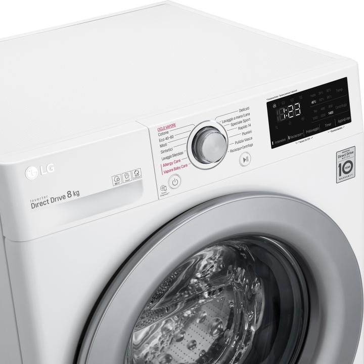Actual product image LG F2WV3S7S4E Slim AI DDTM SteamTM 7kg Washing Machine Energy Class D (7 kg, Left)