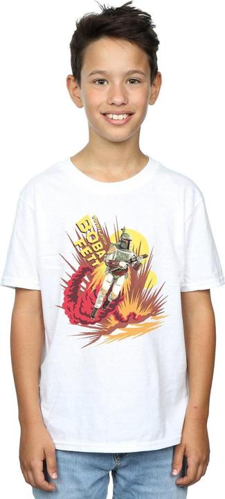 Immagine prodotto Star Wars Boba Fett Rocket Powered Maglietta Ragazzi (140, 146)