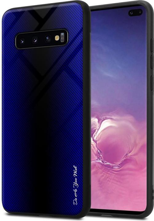 Productafbeelding Cadorabo TPU gestreepte glasplaat (Samsung Galaxy S10+)