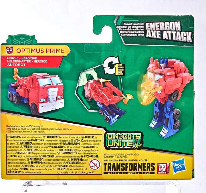 Actual product image Hasbro Energon Axe Attack Optimus Prime
