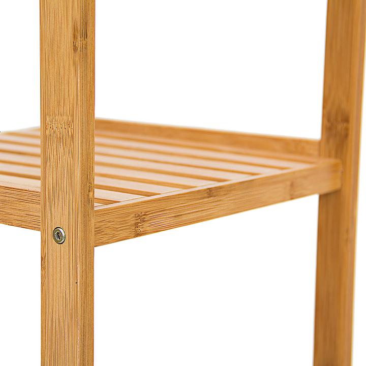 Actual product image Relaxdays Bamboo bathroom shelf (34 x 34 x 112 cm)