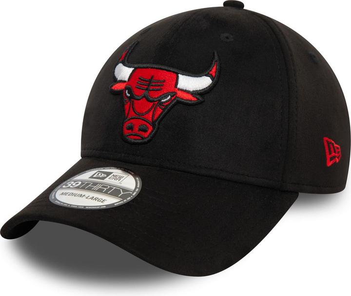 New Era 39Thirty Stretch Cap - FAUX SUEDE Chicago Bulls M/L (M/L)