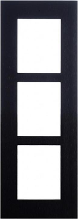 Immagine prodotto 2N Verso Cornice Nera per installazione a incasso, per 3 moduli