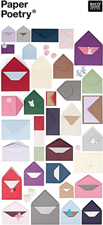 Produktbild Rico Design Paper Poetry Essentials Umschlag C6 Rot, Position (50 x)