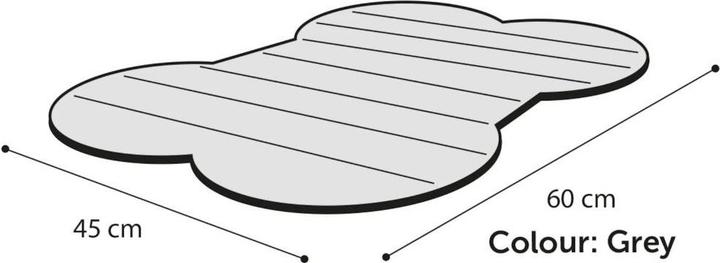 Actual product image Flamingo - Cooling Mat Meat Bone - Grey - S 60x45cm (60 x 45 cm)