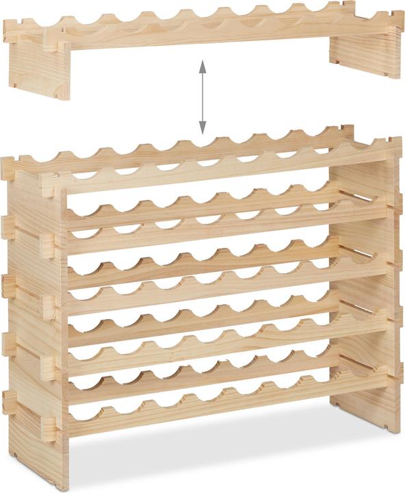 Image du produit Relaxdays Casier à vin (82 x 25 x 73 cm, 48 Fl.)