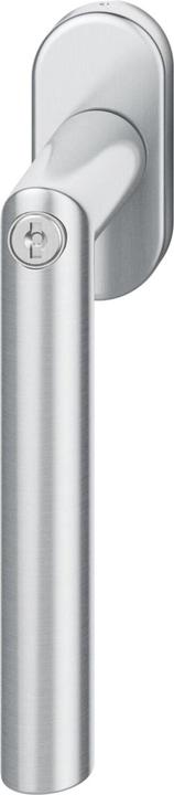 Produktbild FSB Fenstergriff 34 1076 81415 abschliessbar ovale Rosette, Edelstahl matt (Türgriff)