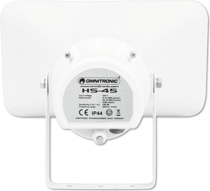 Produktbild Omnitronic HS-45 ELA-Druckkammerlautsprecher 30 W 1 St. (Subwoofer aktiv)