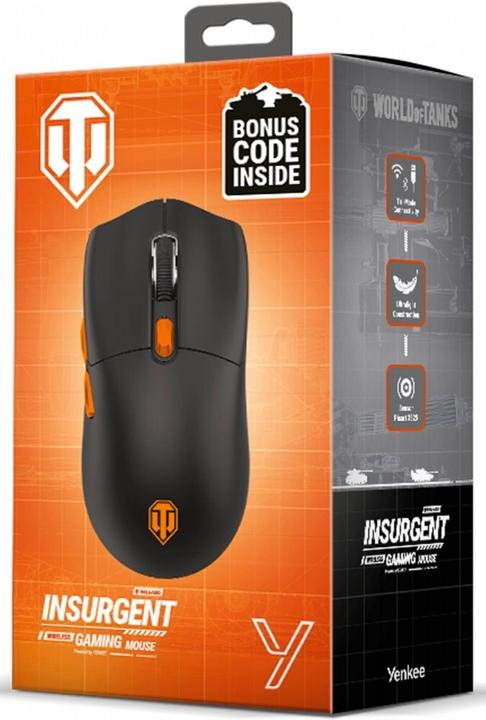 Actual product image Yenkee Ultralight wireless gaming mouse INSURGENT WT300 - limited edition WORLD OF TANKS (Wireless, Cable)