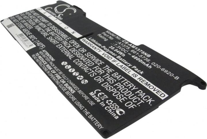 Actual product image NoName Battery for Apple MacBook Air 11 A1370 Late 2010 / Air 3.1 Late 2010 etc