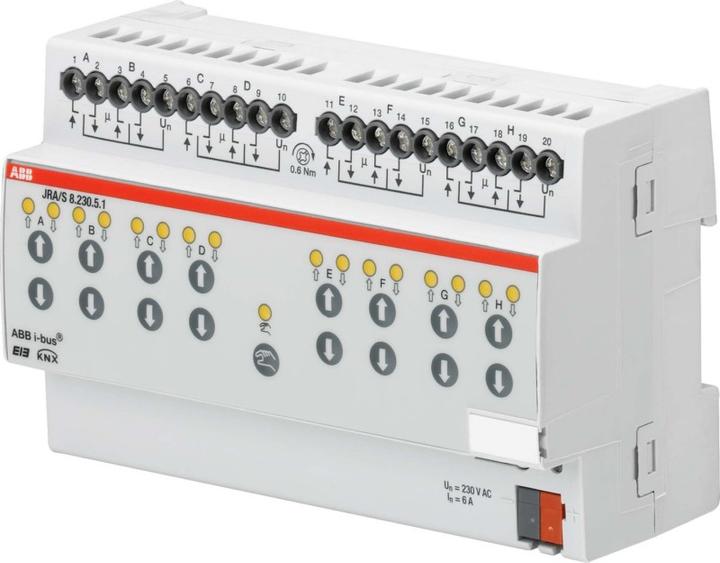 Produktbild ABB STOTZ-KONTAKT Jalousie-/Rollladenaktor m.Fahrzeitermittlung JRA (Rolladenaktor)