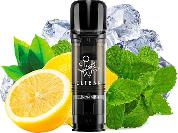 Produktbild Elfbar Elf Bar ELFA Pro Prefilled Pod (2 x 2ml) Lemon Mint FR