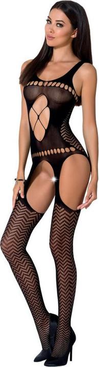 Actual product image Passion Woman Bs057 Bodystocking Black One Size (One size)