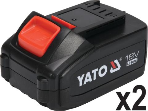 Actual product image Yato ANGLE GRINDER 18V SPEED CONTROL 2x4.0Ah (125 mm)