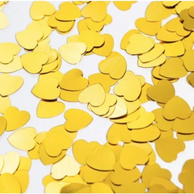 Actual product image Fiesta Tischkonfetti goldene Herzen