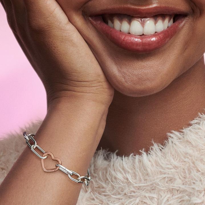 Image du produit Pandora Me 14k or rose styling heart connecting (plaqué or rose, Métal)