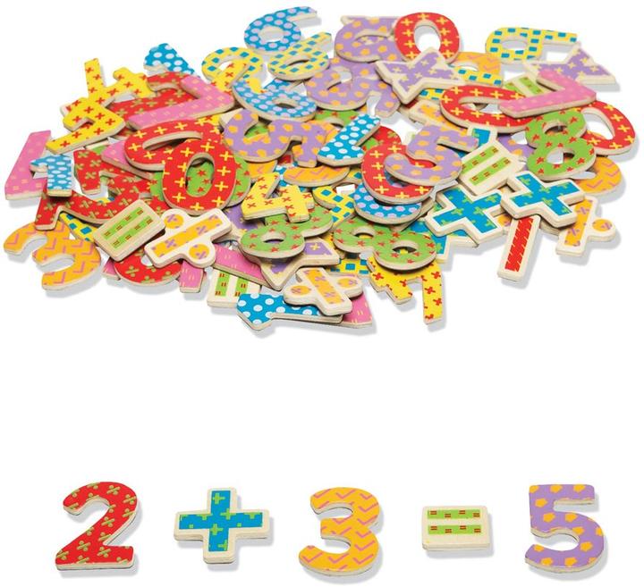 Actual product image Bigjigs Tidlo magnetic numbers (100 pieces)