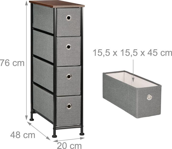 Productafbeelding Relaxdays Niche schap (20 x 48 x 76 cm)