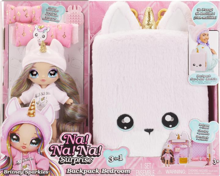 Image du produit MGA 3-in-1 Backpack Bedroom Unicorn Playset- Britney Sparkles