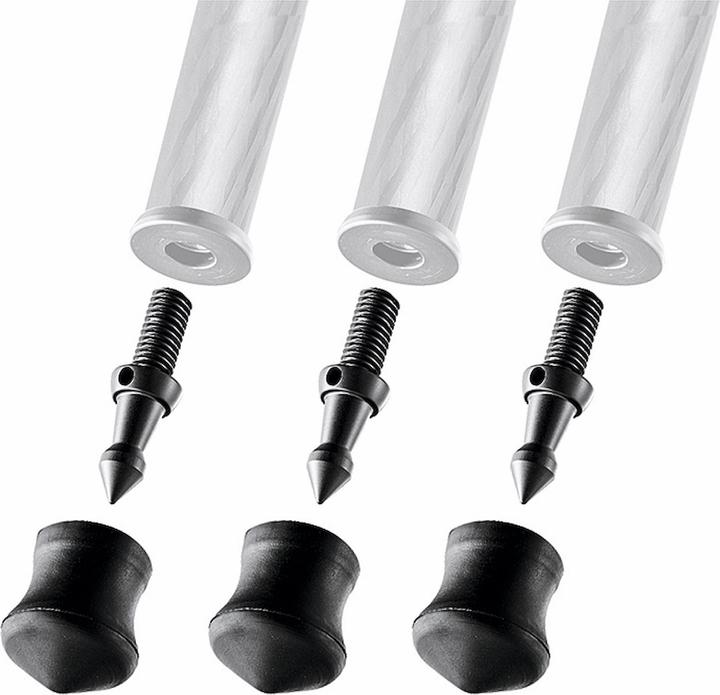 Gitzo GSF30S Spikes und Gummifüsse (Stativfuss)