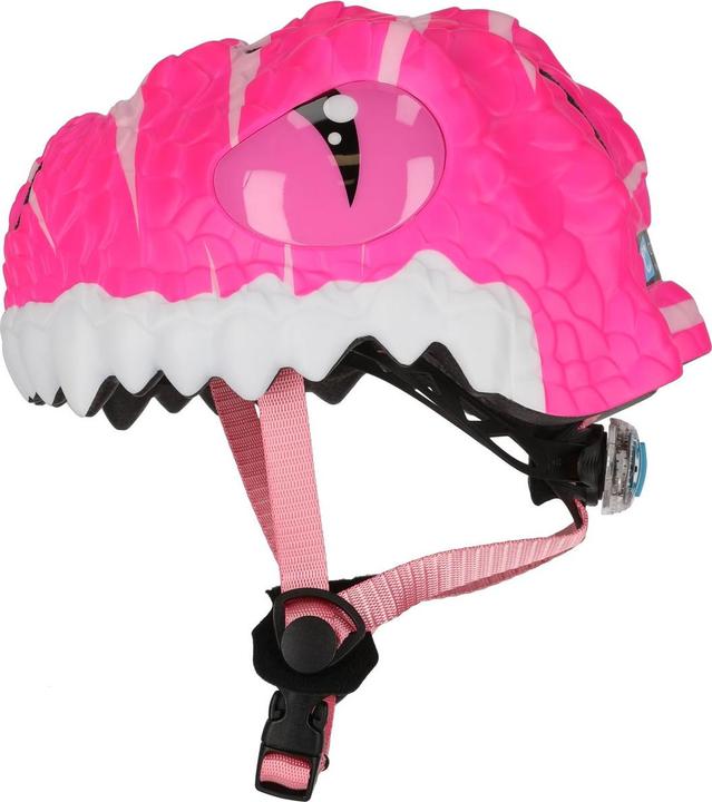 Actual product image Crazy Safety Dino Bicycle Helmet - Pink (100201-05-01) (49 - 55 cm)