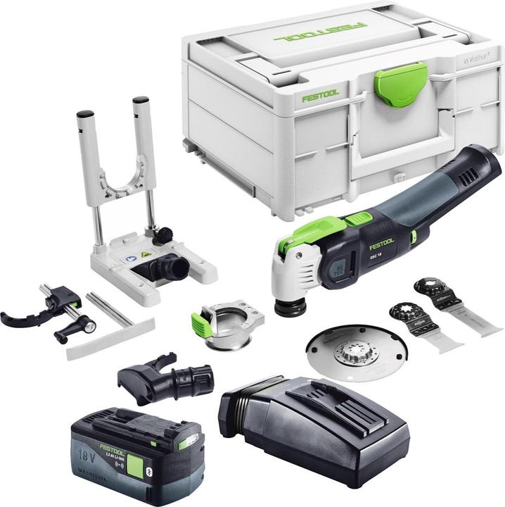 Produktbild Festool VECTURO OSC 18 E-Basic Set Akku Oszillierer 18 V Starlock Max Brushless + 1x Akku 5,0 Ah +