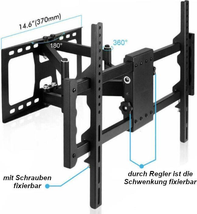 Produktbild Hermex Universal TV-Wandhalterung (Wand, 85", 60 kg)