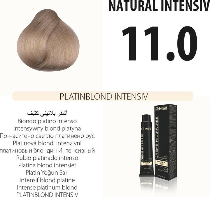 Produktbild FemMas 11.0) Haarfarbe Platinblond intensiv 100ml (Platinblond)
