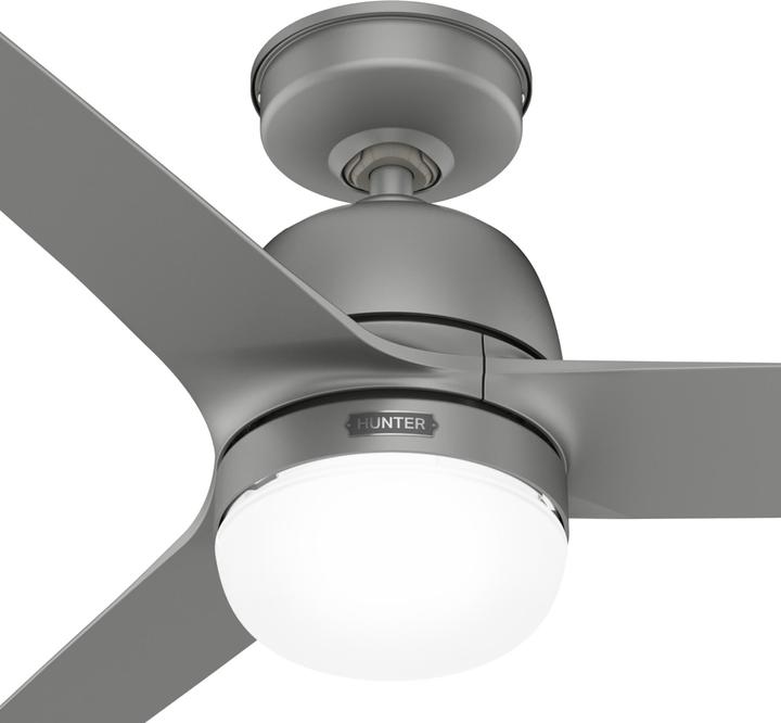 Actual product image Hunter Fans Outdoor Deckenventilator Seawave Silber mit Licht (45.70 dB)