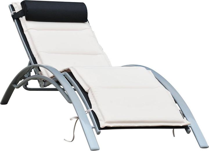 Immagine prodotto Outsunny Sedia a sdraio in alluminio (170 cm)
